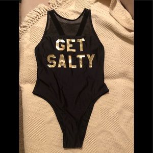 One piece bikini “Get Salty” size S